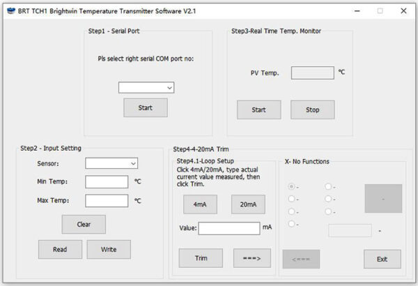 BRT TCH1 Temperature transmitter software v2.1