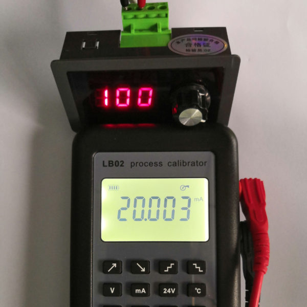 4-20mA generator percentage display 20mA out