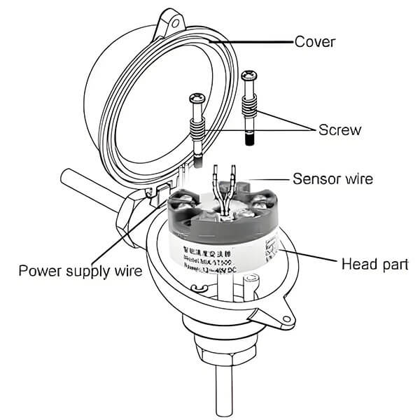 TC RTD 0-10V output Temperature Transmitter Installation