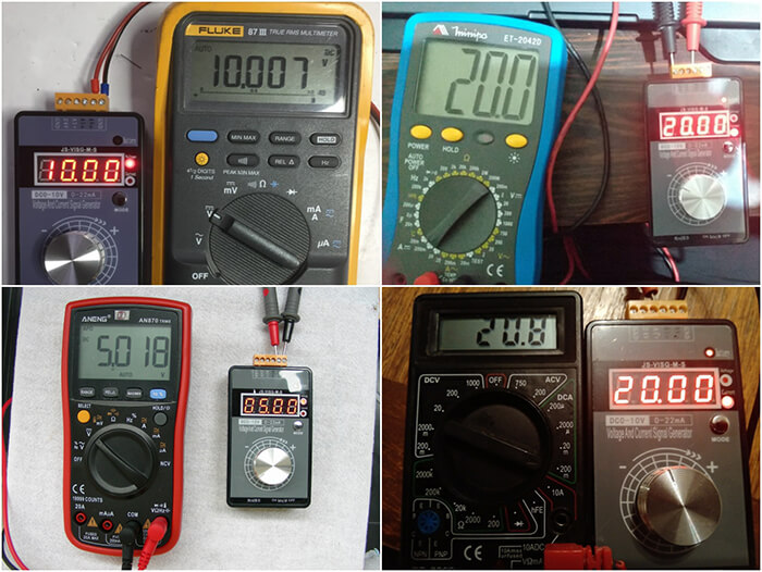 LB01G 0-20mA 0-10V Signal Generator accuracy