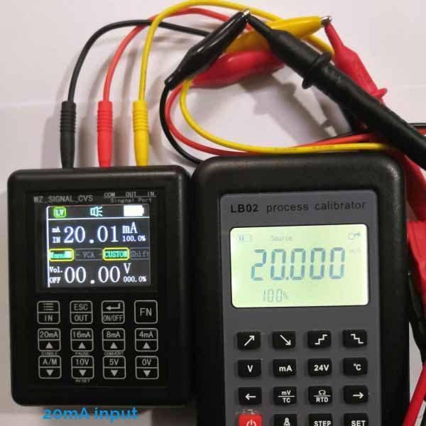 0-20mA 0-10V Signal generator 20mA Input