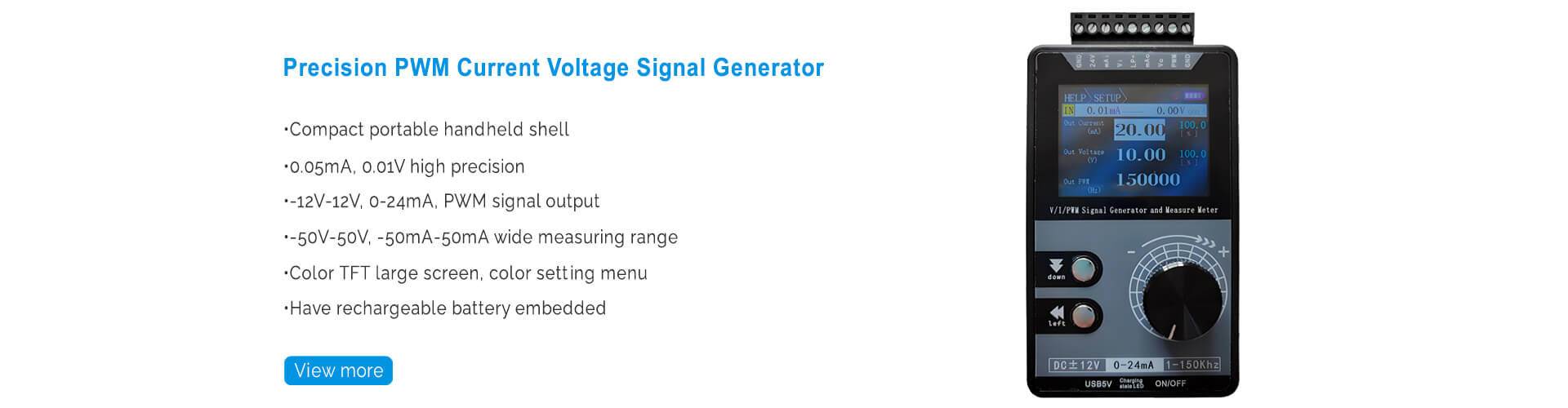 BRT-SG08 PWM current voltage signal generator multimeter